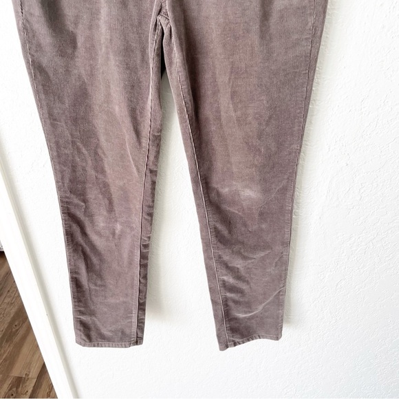 Talbots Pants Women's 2P Petite Corduroy Straight Leg Pants Gray Taupe - Picture 4 of 6